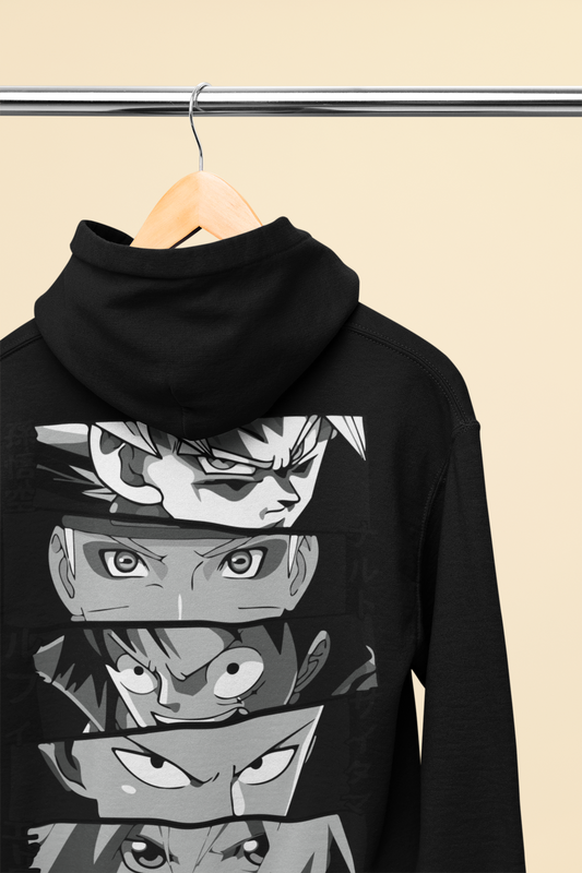 🔥 Anime Meets Streetwear: The Story Behind The Vibed Vines’ Anime Eyes Intensity Oversized Hoodie
