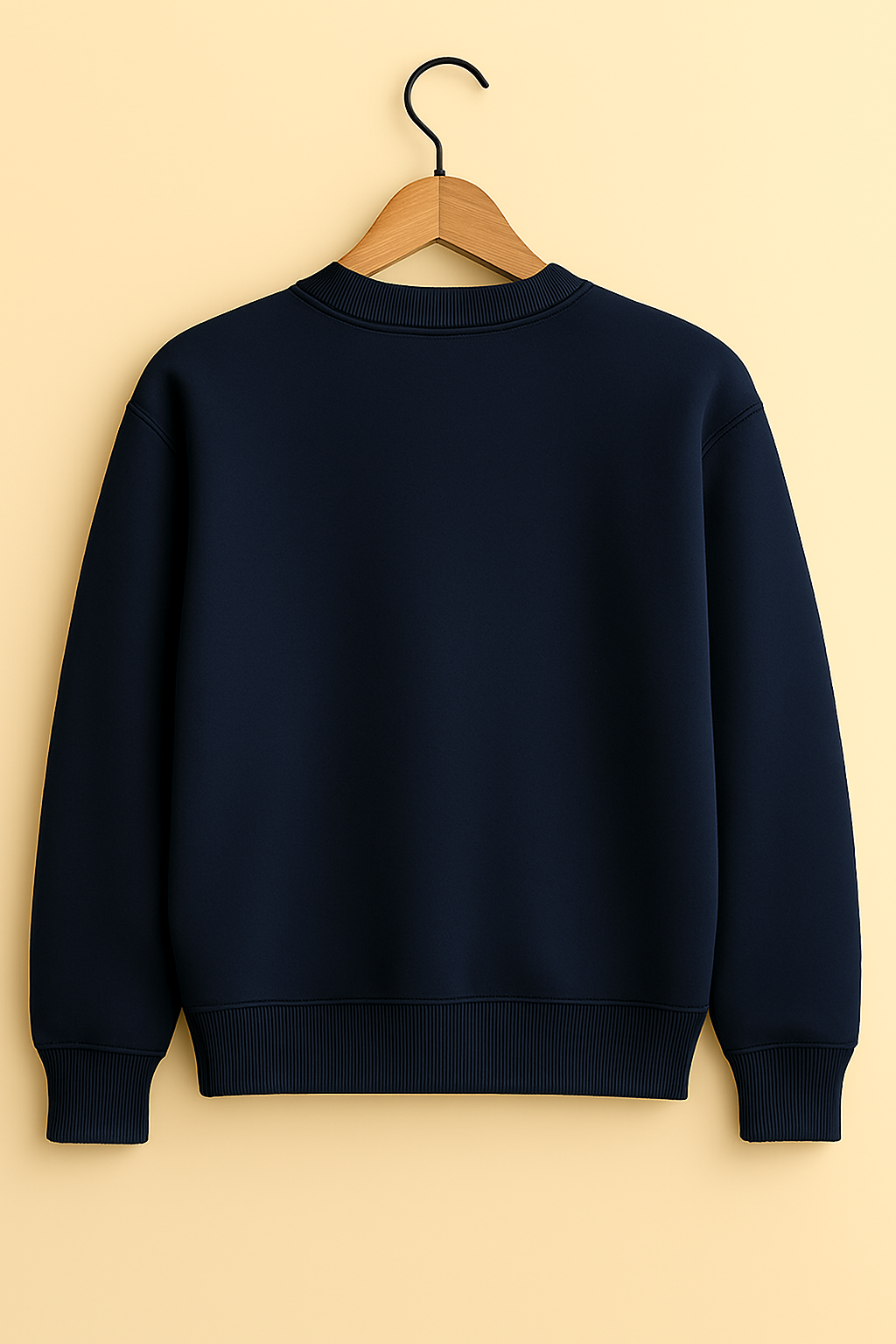 Navy Blue Oversized “Your Name” Anime Sweatshirt – Unisex Streetwear by Vibed Vines