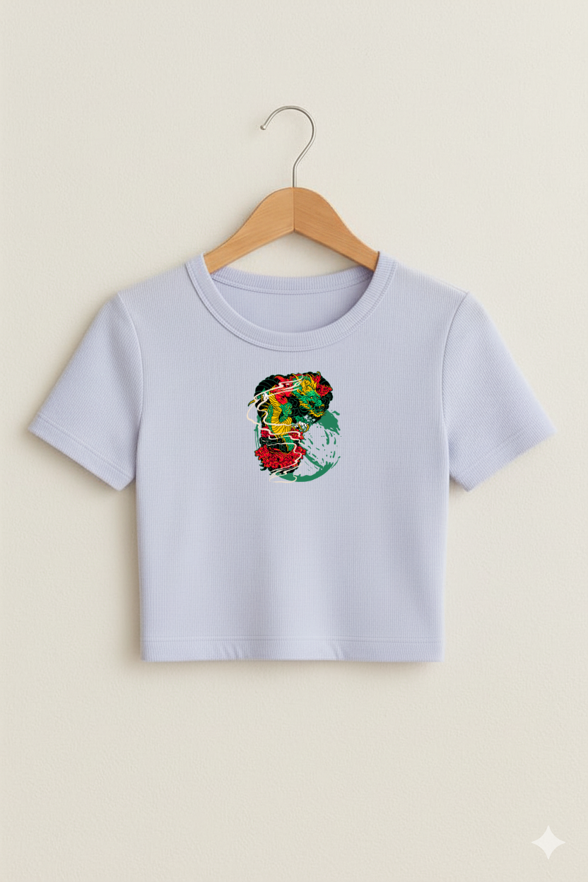 “Dream Bloom” Crop Top – Lavender Edition