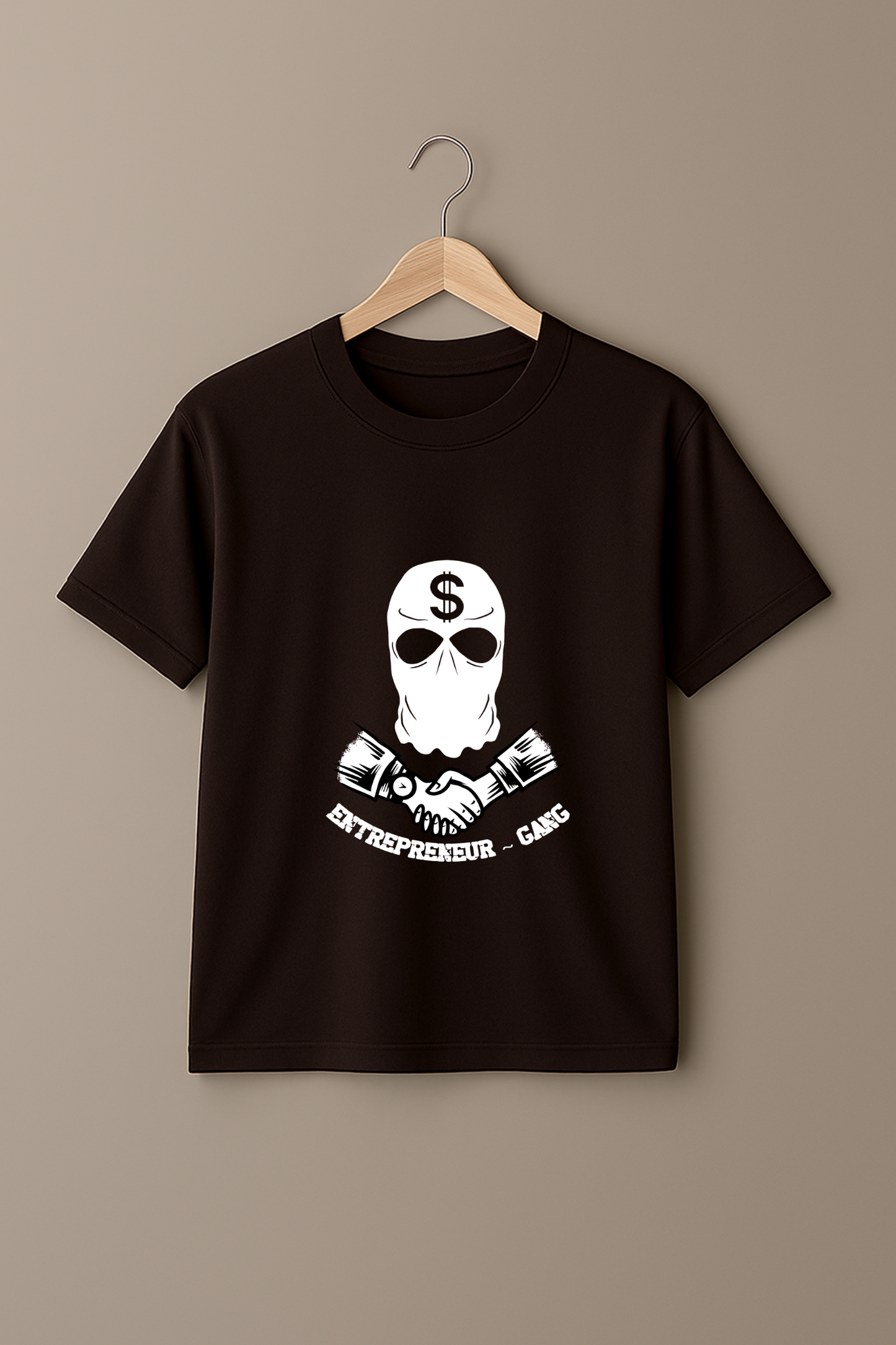 “Entrepreneur Gang” Coffee Brown Tee – Hustle in Style