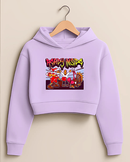 “Ready Inside” Cropped Hoodie – Baby Pink Edition