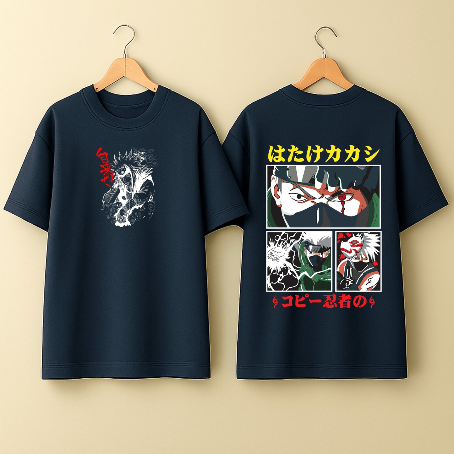 Naruto “Masked Legacy” Oversized T-Shirt – Navy