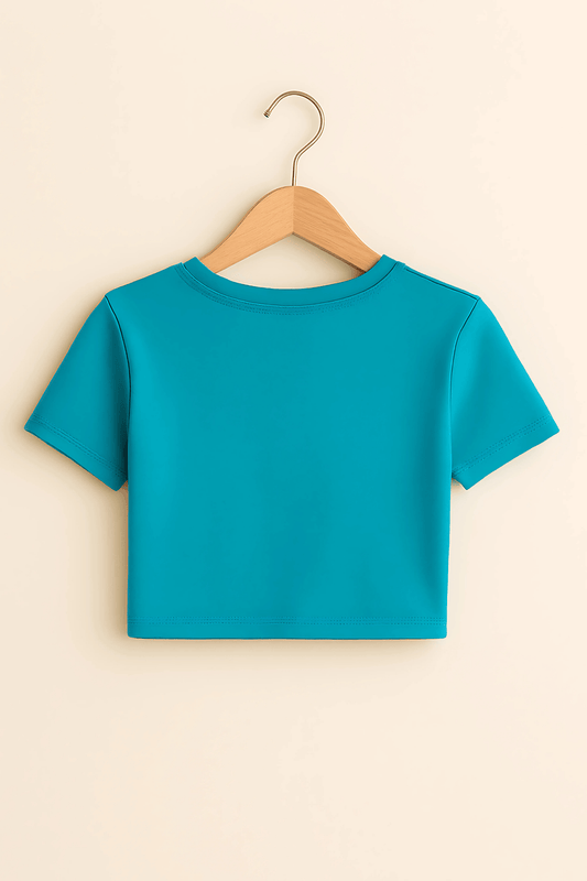 “Stellar Touch” Crop Top – Sky Blue Edition