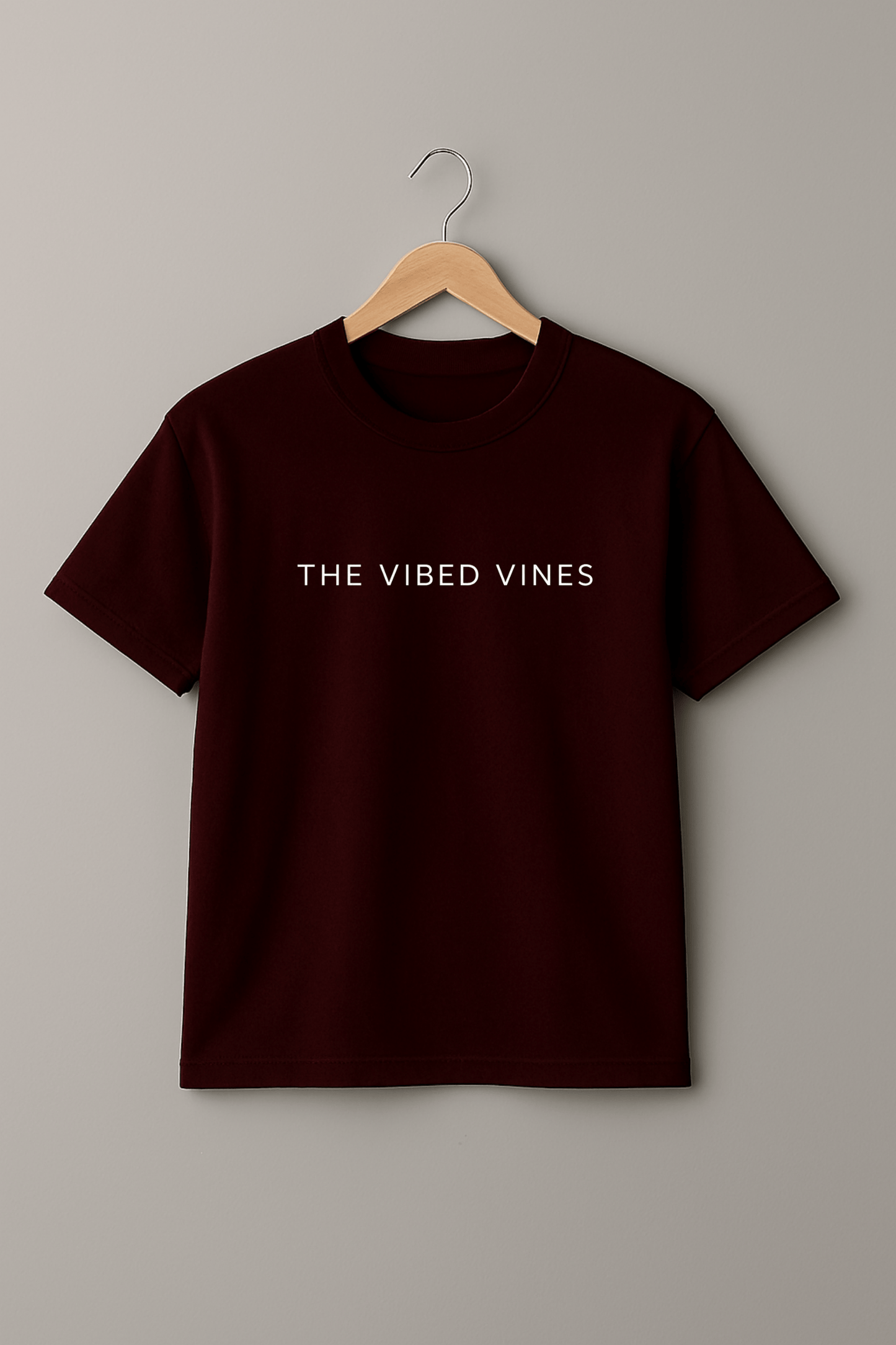 “Play High” Maroon Tee – Retro Rage, Back Printed