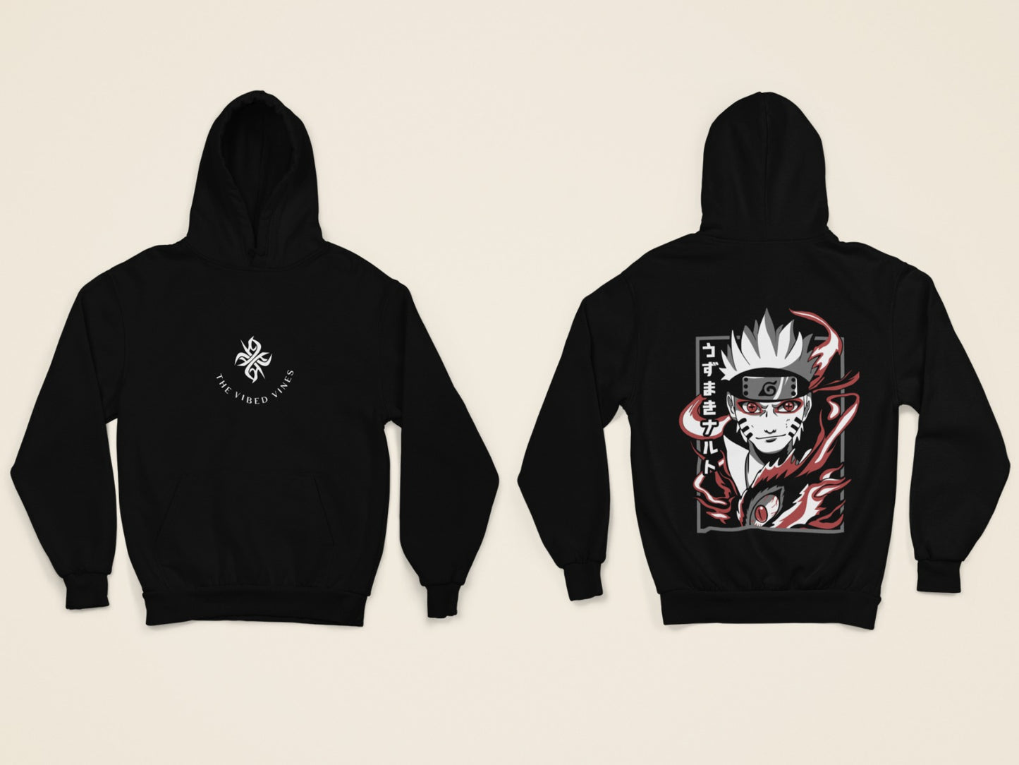 Naruto Uzumaki Kurama Mode Oversized Hoodie
