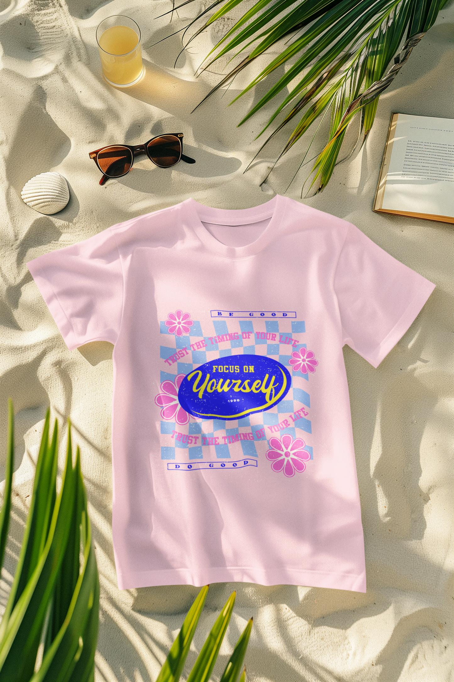 “Focus On Yourself” Tee – Baby Pink Edition