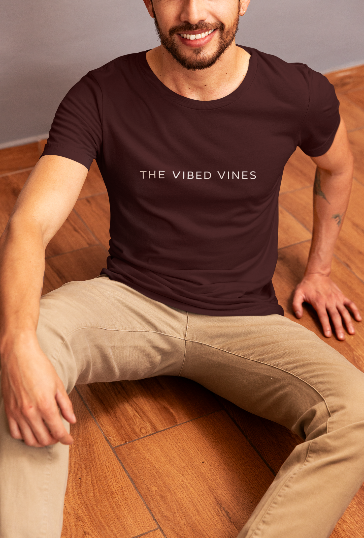 “Play High” Maroon Tee – Retro Rage, Back Printed