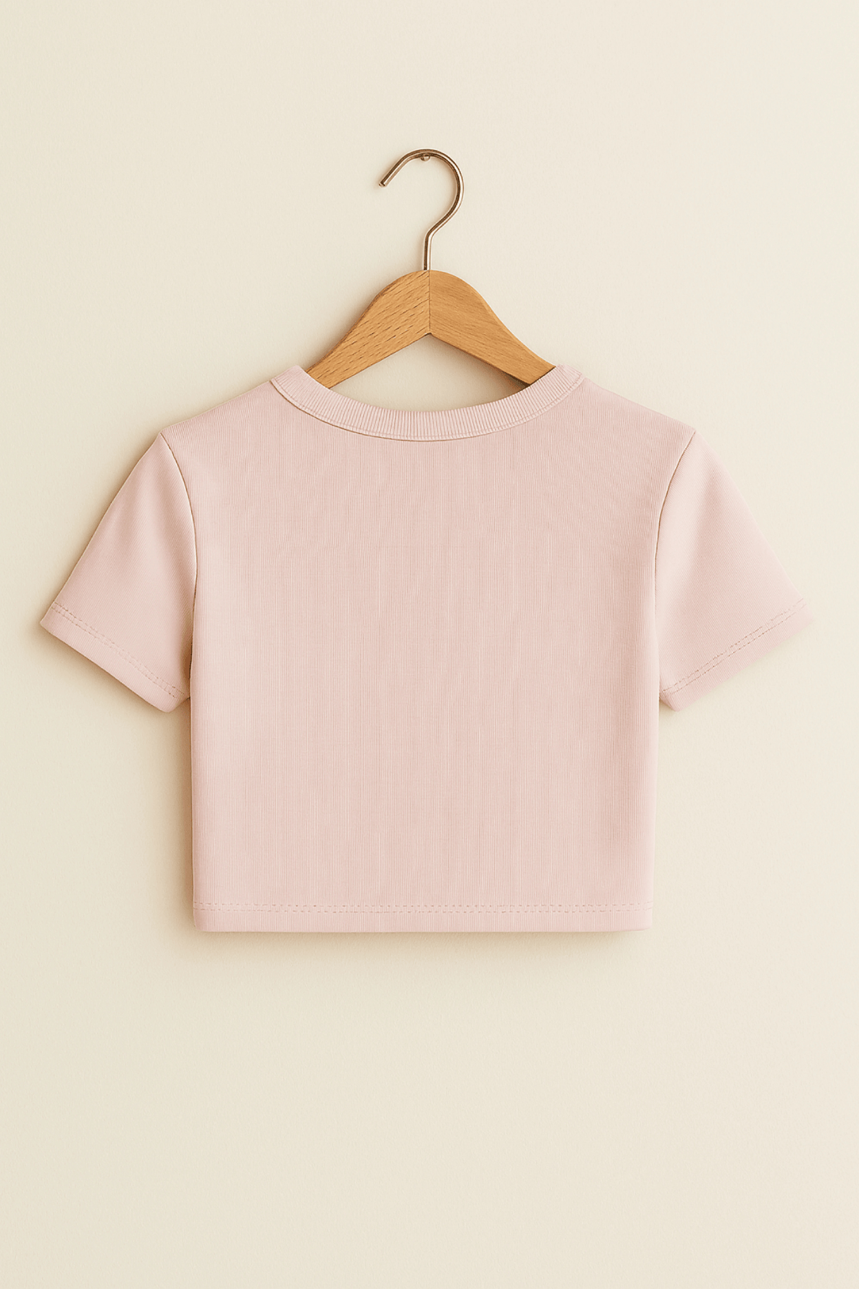 Donut Slugger Crop Top – Light Pink