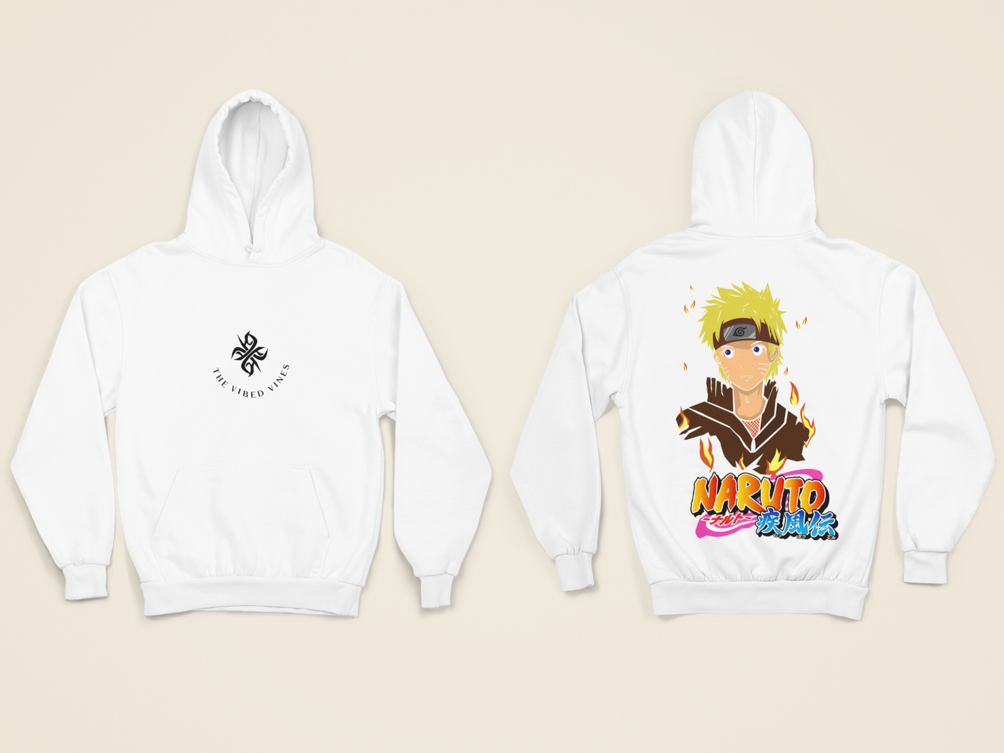 Naruto Uzumaki Flames Hoodie