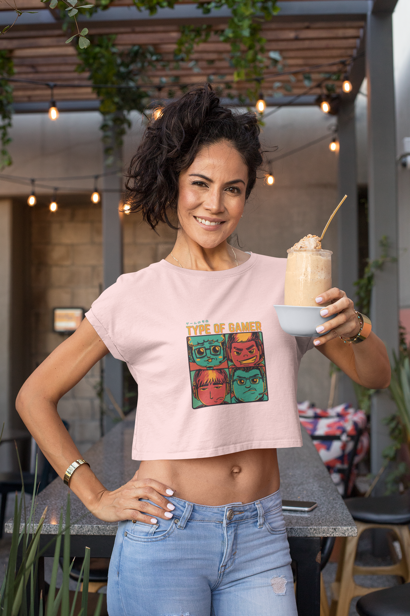 “Type of Gamer” Crop Top – Baby Pink Edition