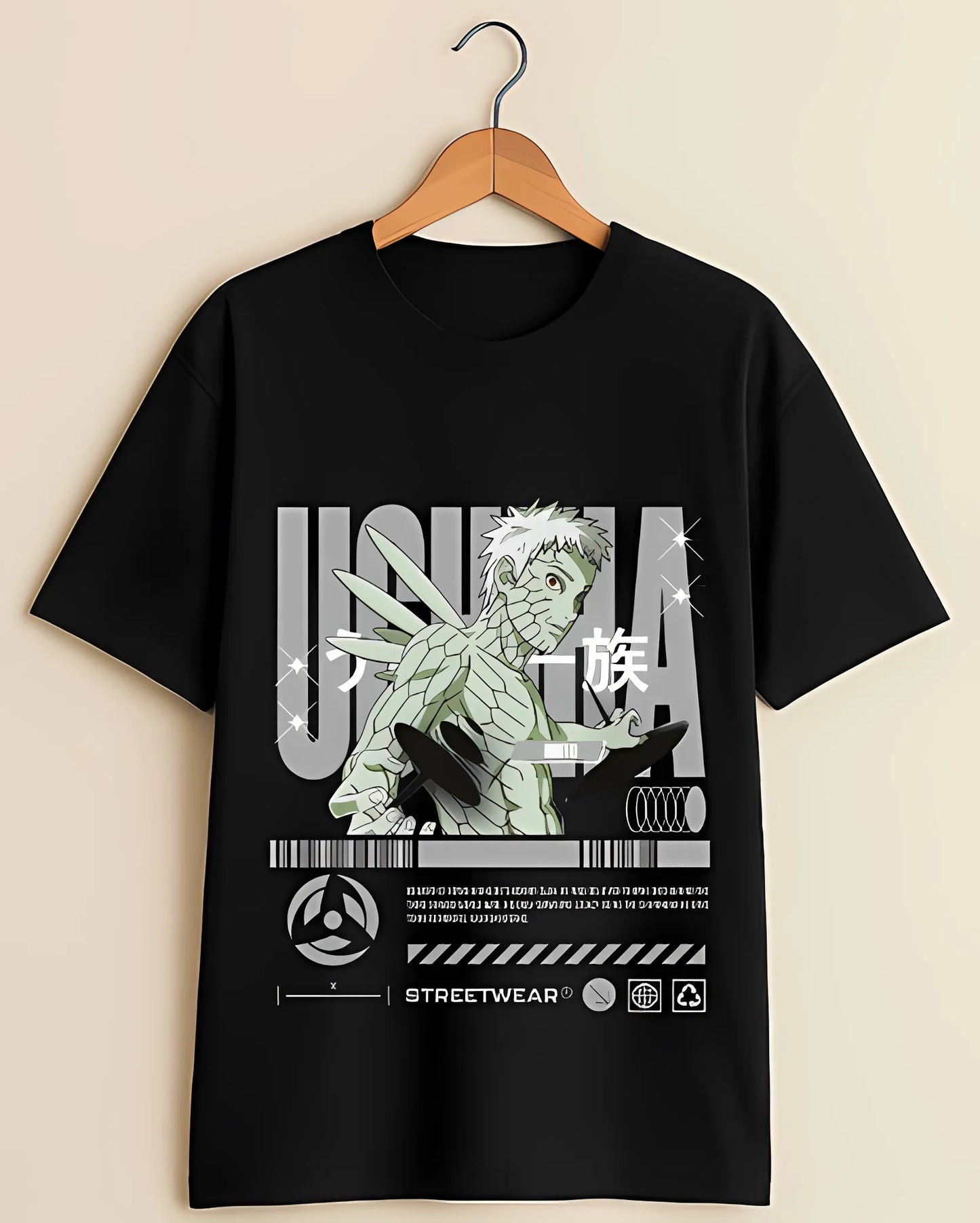 Uchiha Obito Oversized Graphic T-shirt
