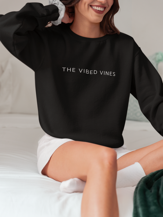 Black Oversized Chinese Dragon Sweatshirt – Unisex Streetwear by The Vibed Vines