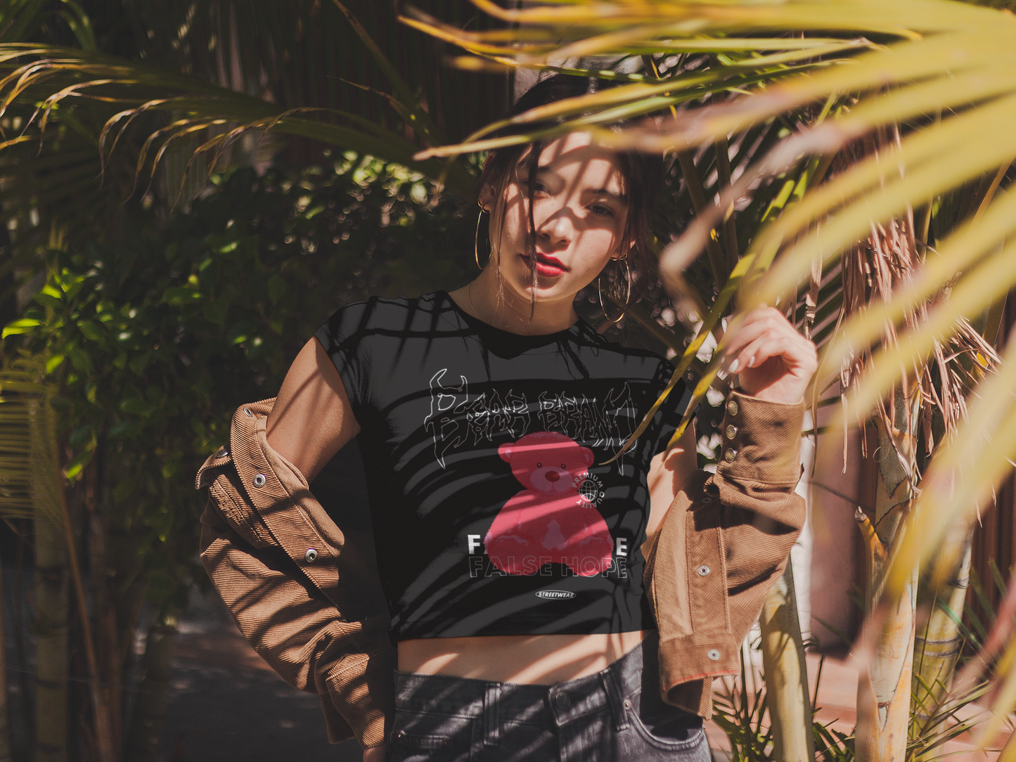 “False Hope” Crop Top – Black Edition