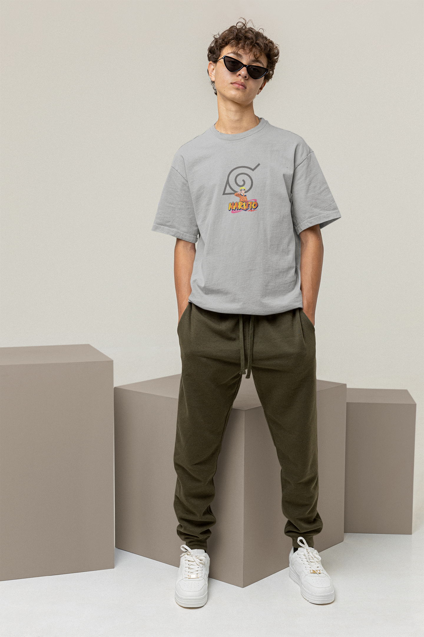“Urban Sprite” Oversized T-Shirt – Grey Edition