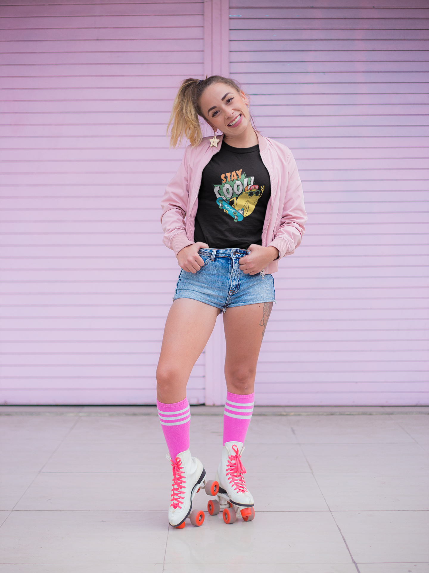 “Stay Cool” Crop Top – Black Edition