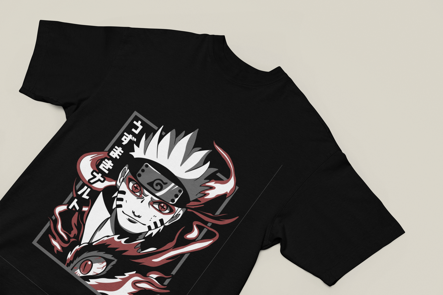 Naruto Uzumaki Kurama Mode Graphic T-Shirt