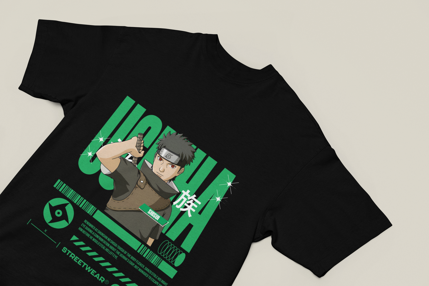 Uchiha Shisui Oversized Graphic T-shirt