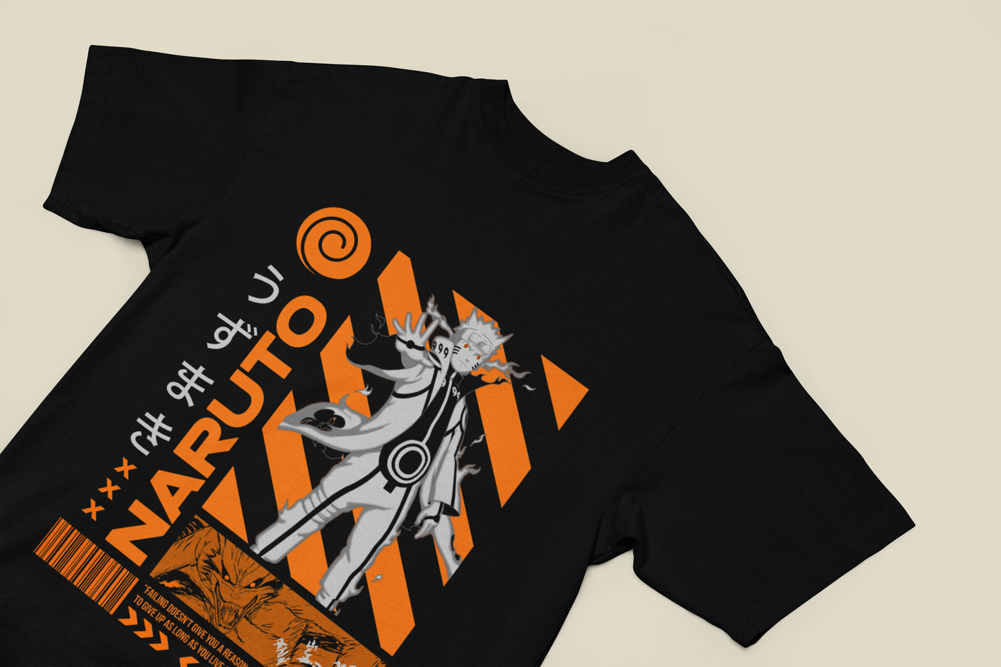 Naruto Sage Mode Oversized Graphic T-shirt