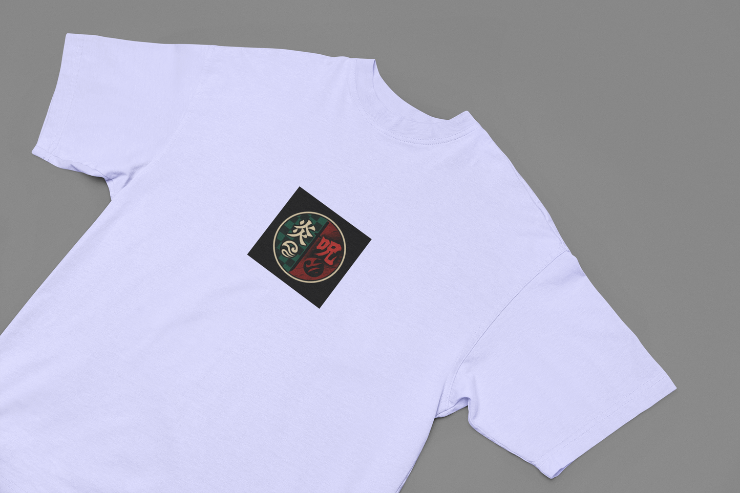 Lavender Blue Oversized Ryomen Sukuna T-Shirt