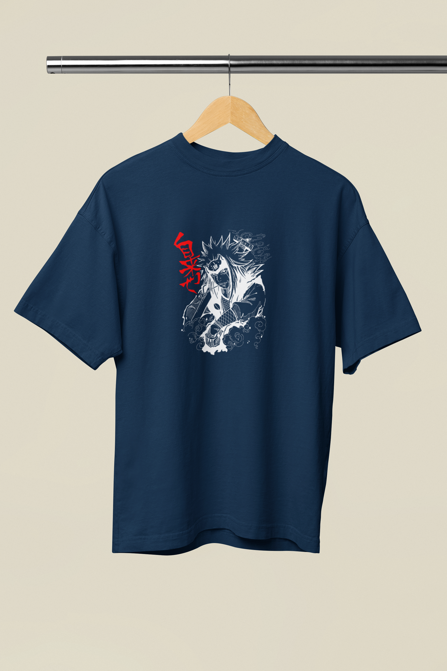 Naruto “Masked Legacy” Oversized T-Shirt – Navy