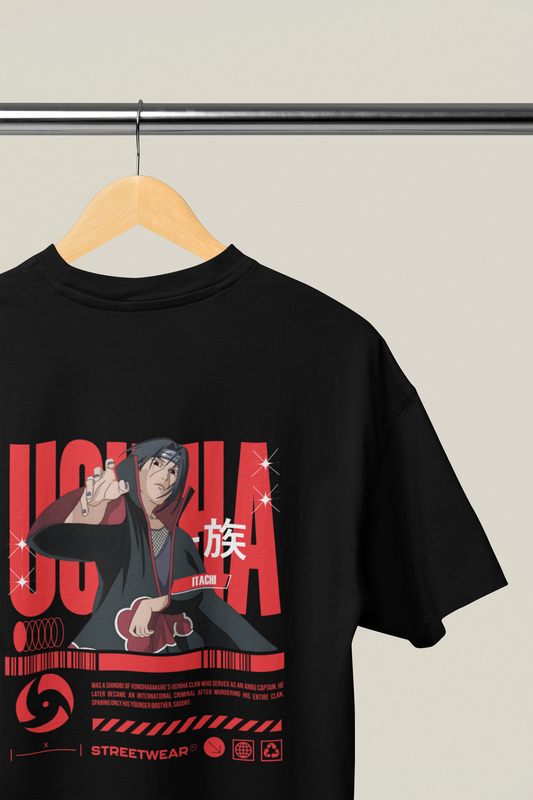 Uchiha Itachi Oversized Graphic T-shirt