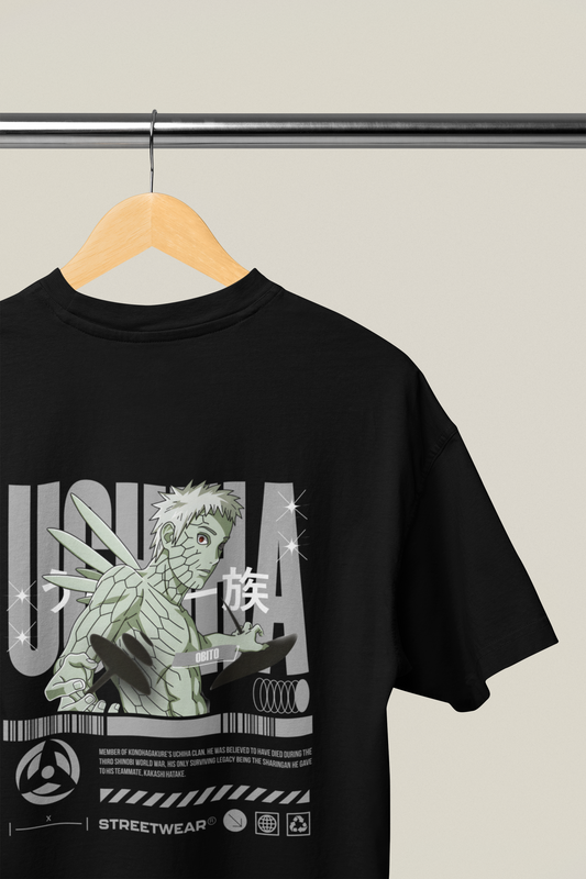 Uchiha Obito Oversized Graphic T-shirt