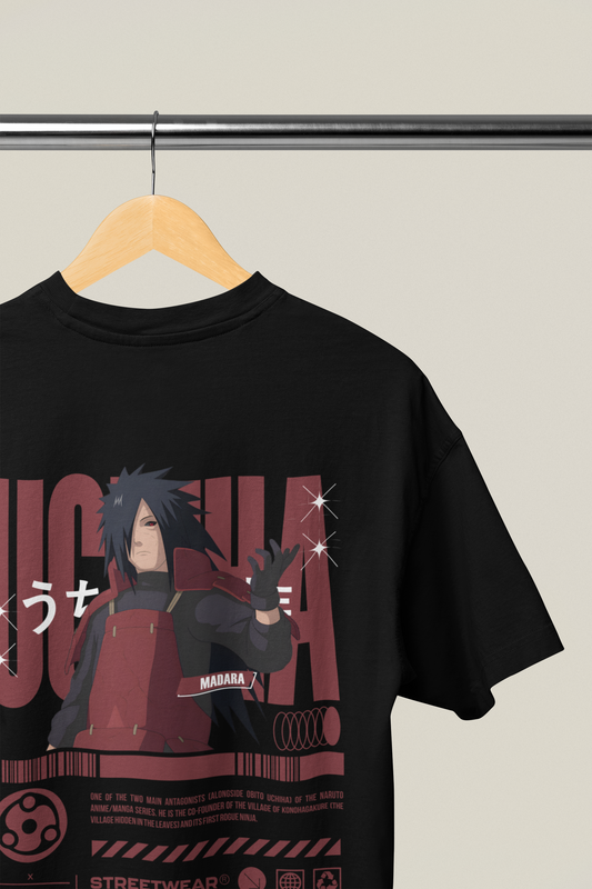 Uchiha Madara Oversized Graphic T-shirt