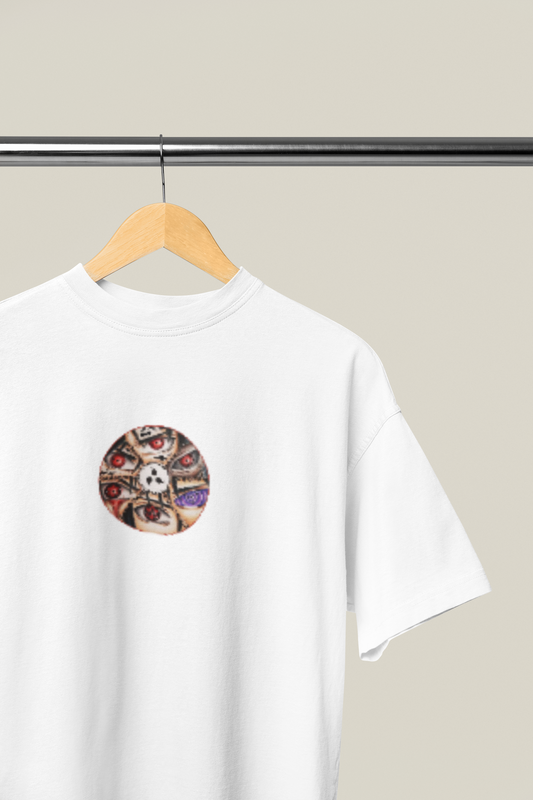 Naruto “Dojutsu Circle” Oversized T-Shirt – White