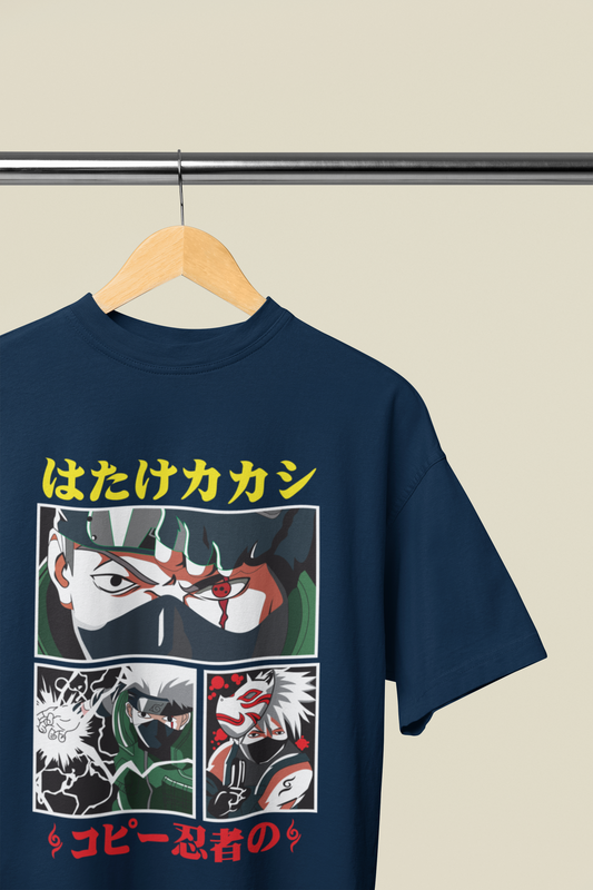 Naruto “Masked Legacy” Oversized T-Shirt – Navy