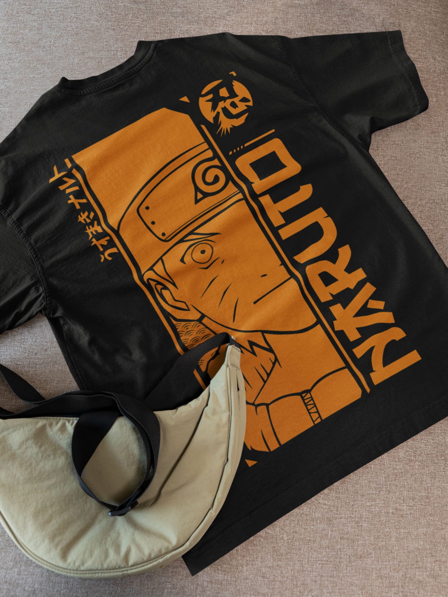 Naruto “Shadow Flame” Oversized T-Shirt – Back Print Edition