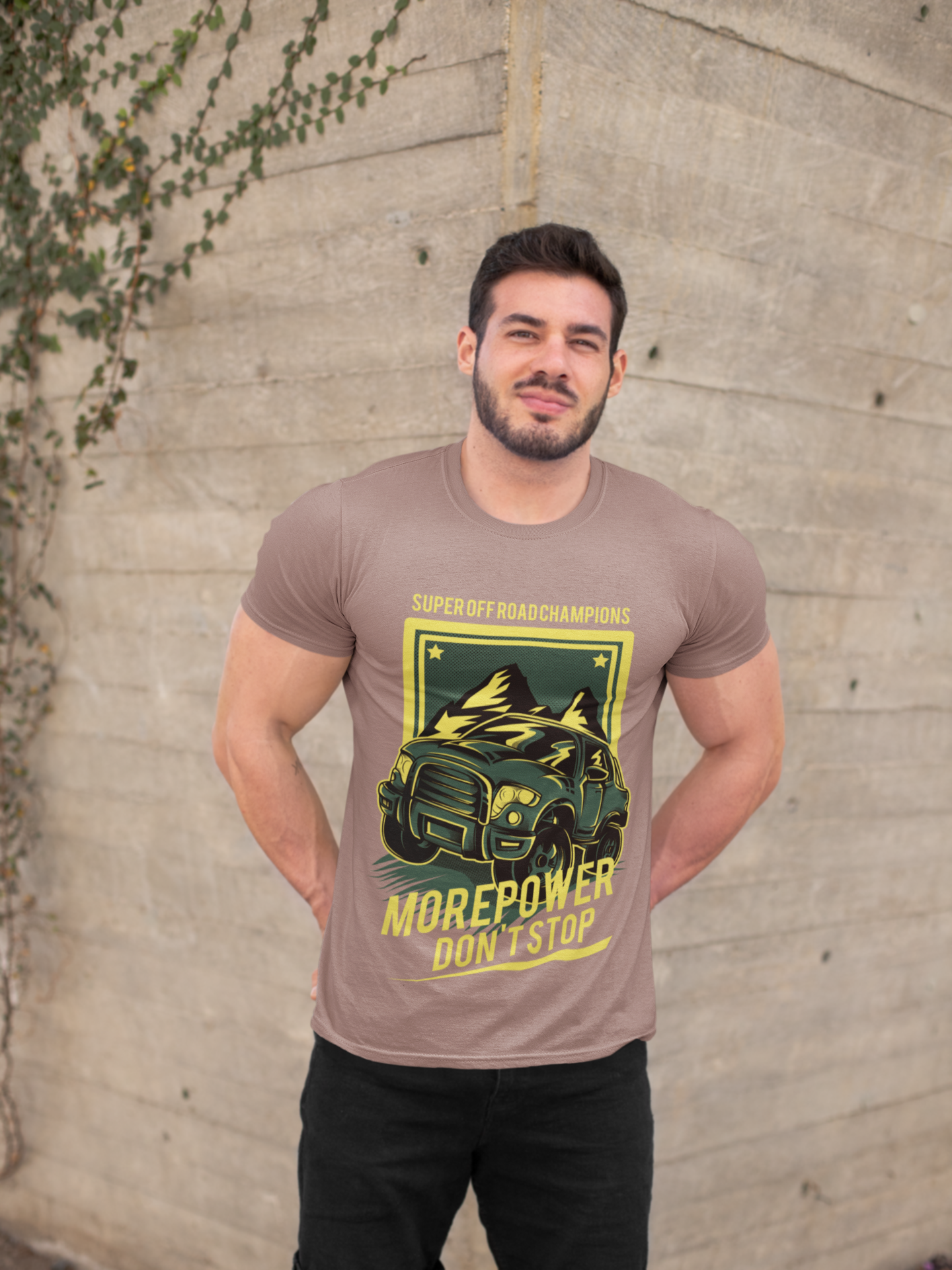 “More Power” Mushroom Tee – Men’s Moto Graphic Streetwear