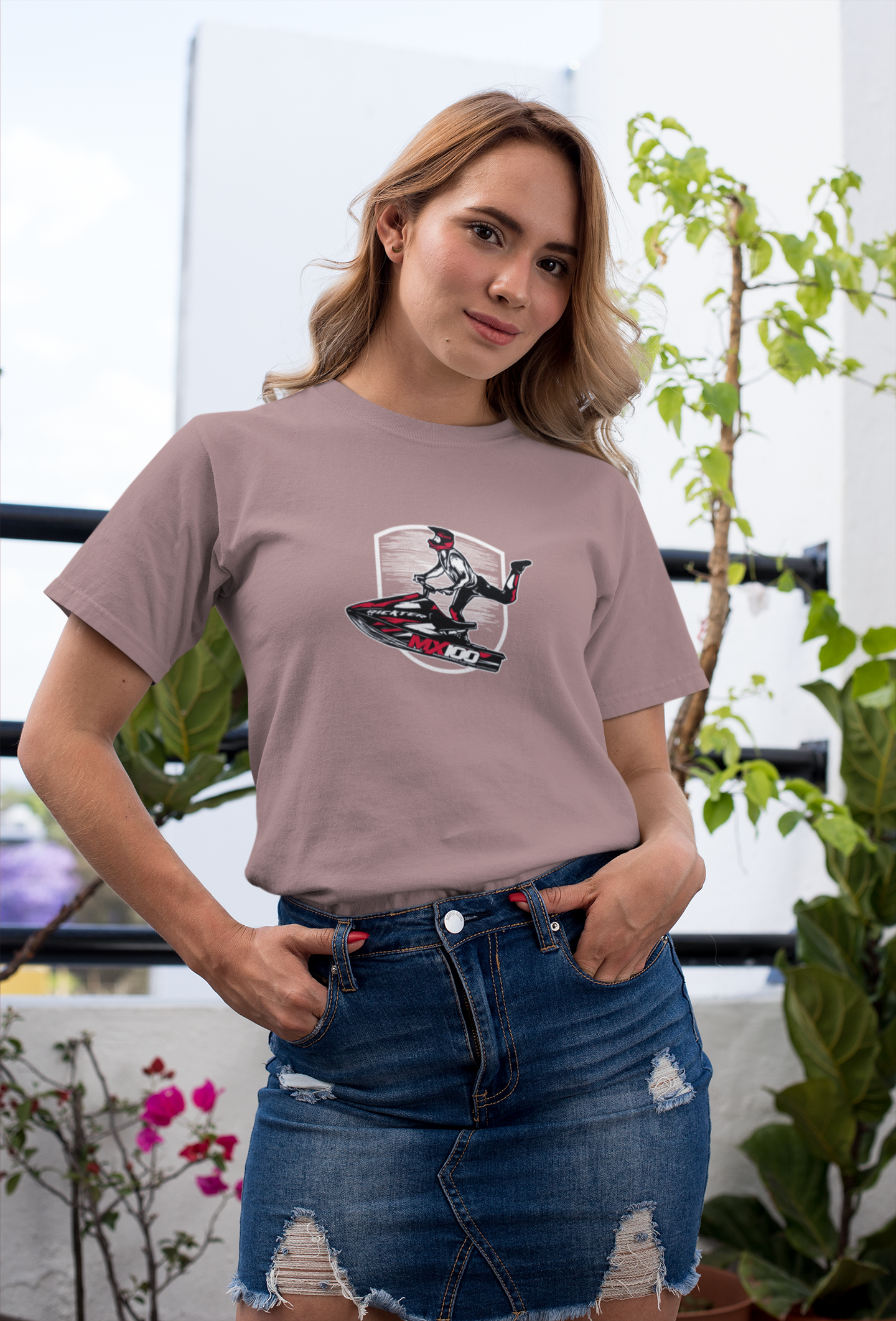 “Jet Set Rebel” Mushroom Tee – Unisex Graphic Ridewear