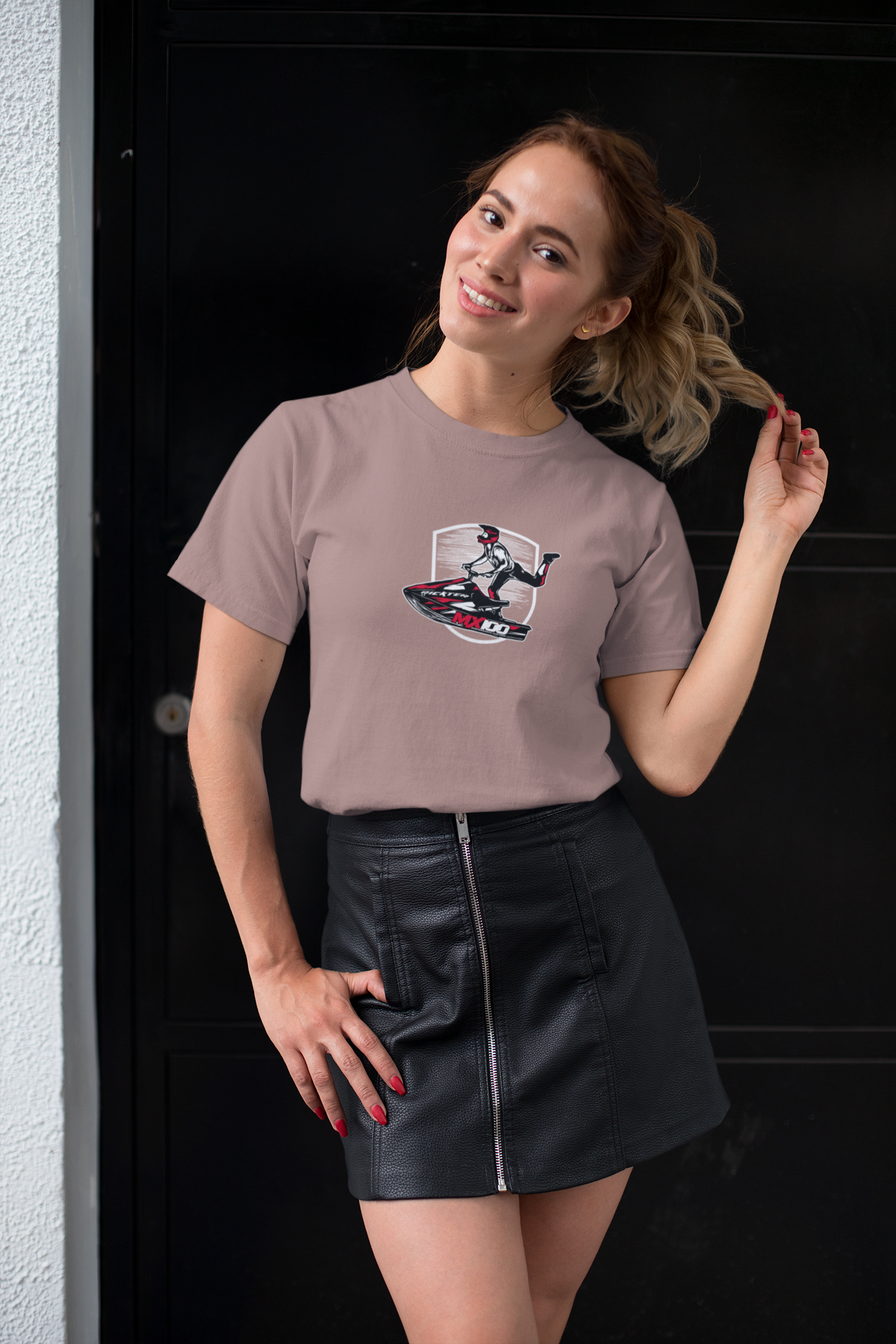 “Jet Set Rebel” Mushroom Tee – Unisex Graphic Ridewear