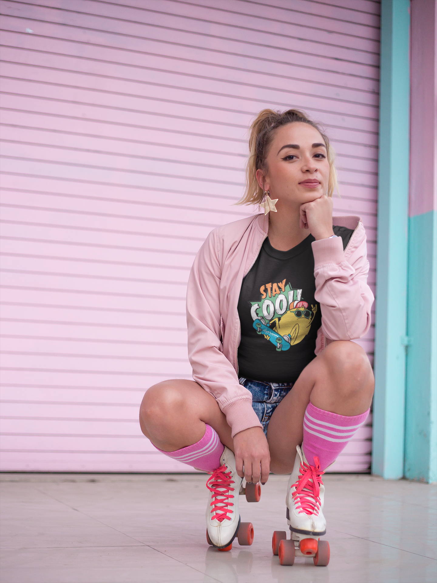 “Stay Cool” Crop Top – Black Edition