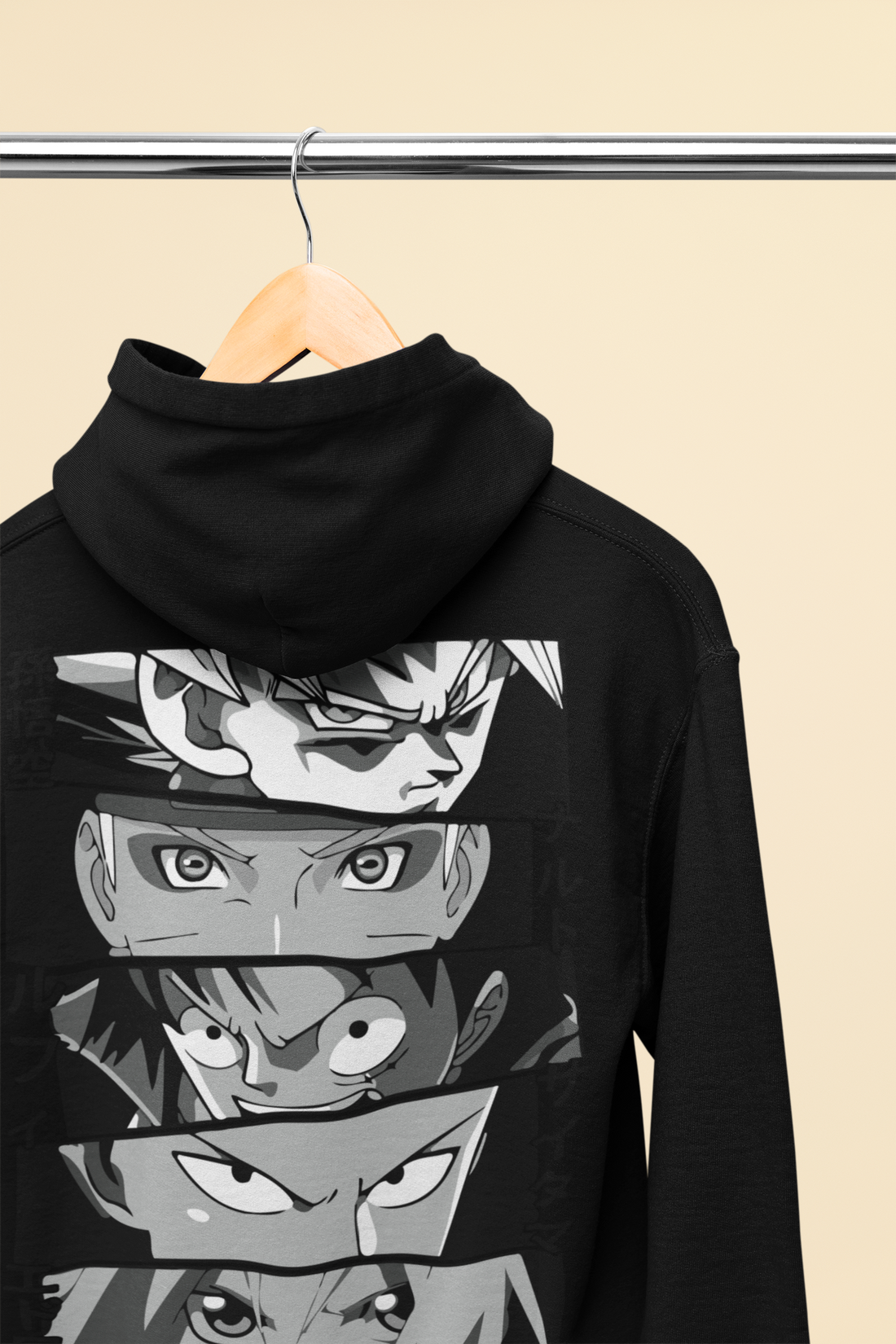 🔥 Anime Meets Streetwear: The Story Behind The Vibed Vines’ Anime Eyes Intensity Oversized Hoodie