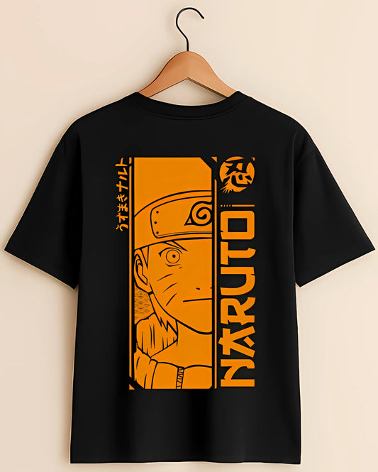 Naruto “Shadow Flame” Oversized T-Shirt – Back Print Edition