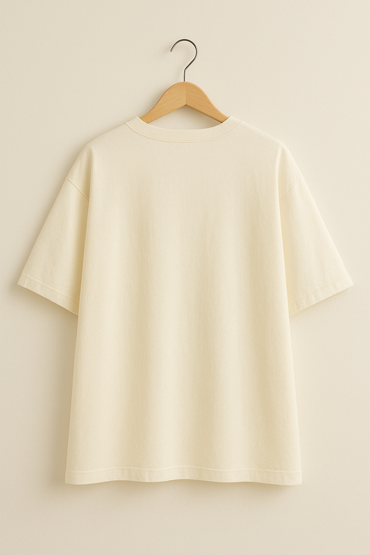 Kawaii Vibes Graphic Oversized T-Shirt - Off White