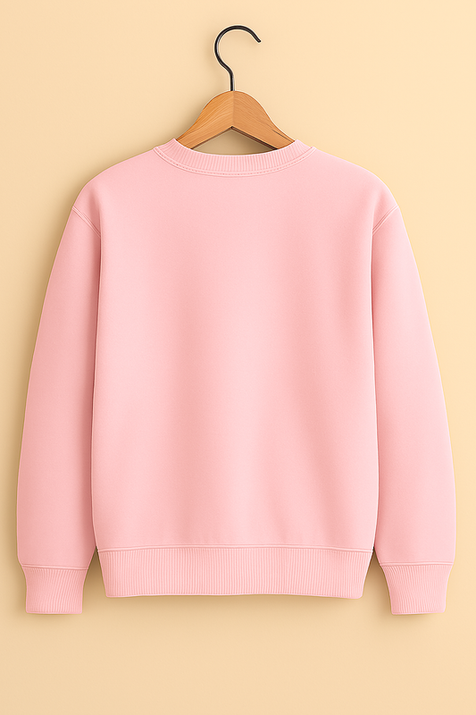 Light Baby Pink Oversized Sweatshirt – “I’m Not Lazy” Funny Quote Streetwear