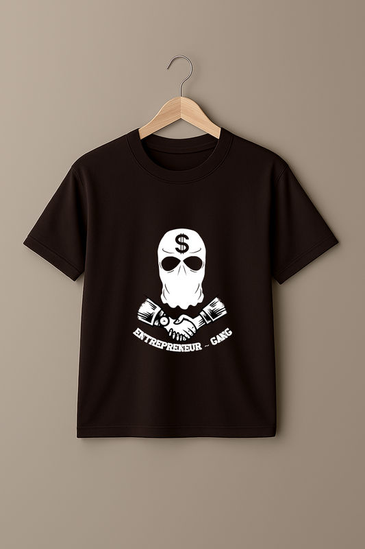“Entrepreneur Gang” Coffee Brown Tee – Hustle in Style