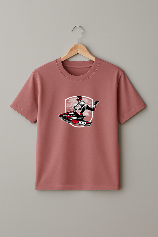 “Jet Set Rebel” Mushroom Tee – Unisex Graphic Ridewear