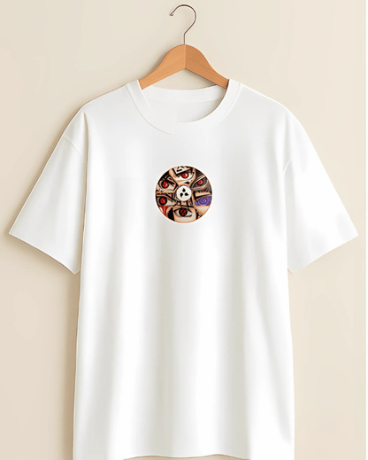 Naruto “Dojutsu Circle” Oversized T-Shirt – White