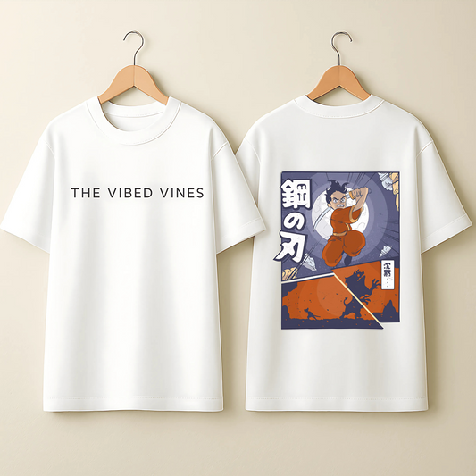 Slasher Anime Graphic T-Shirt - White