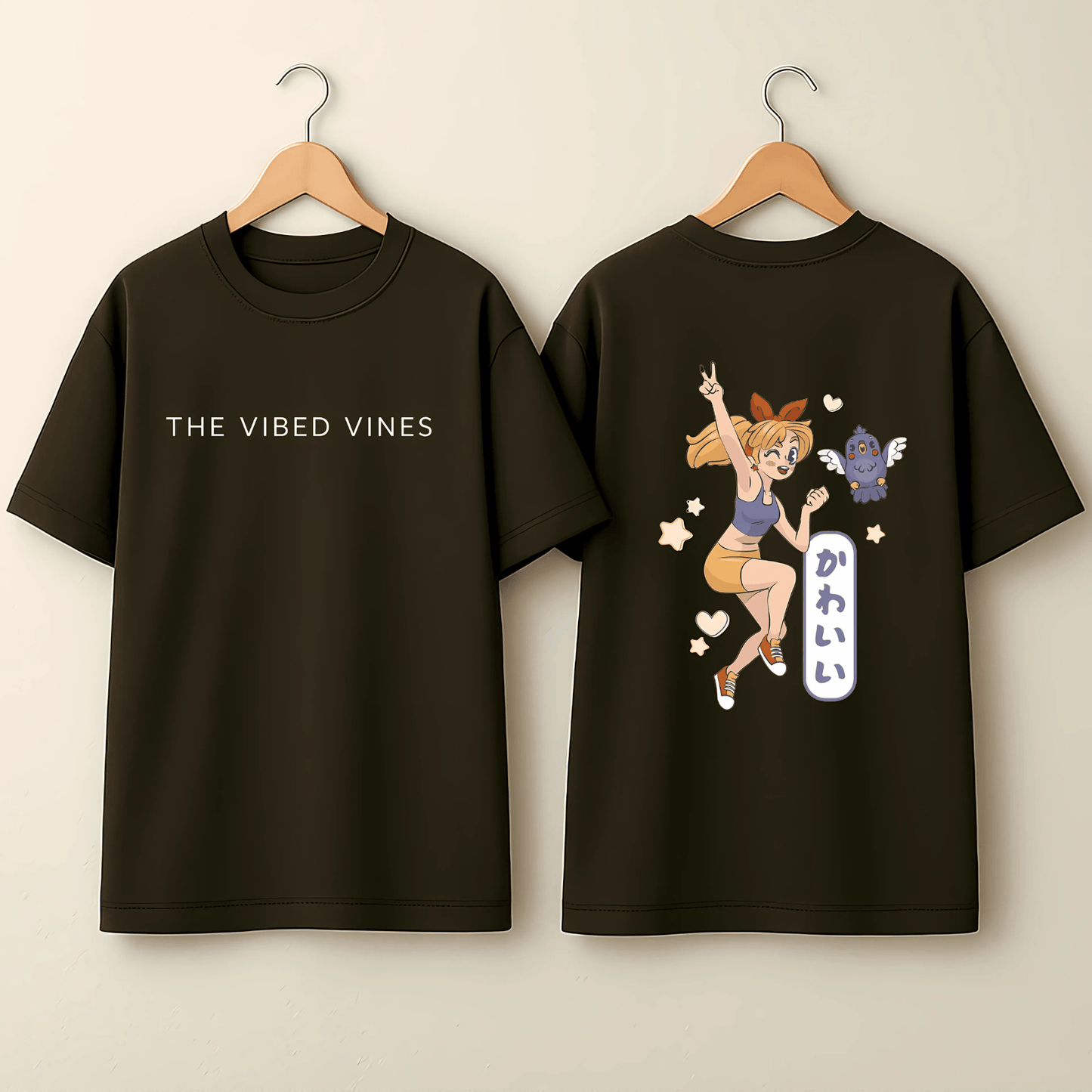 Anime Adventures Graphic T-Shirt - Olive Green