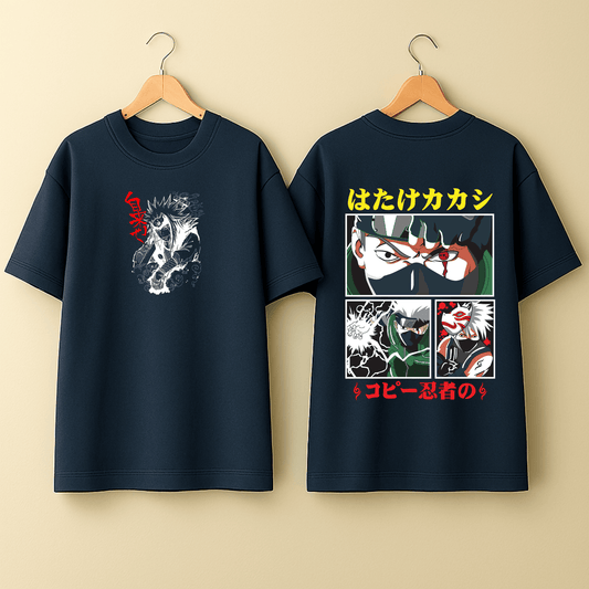 Naruto “Masked Legacy” Oversized T-Shirt – Navy