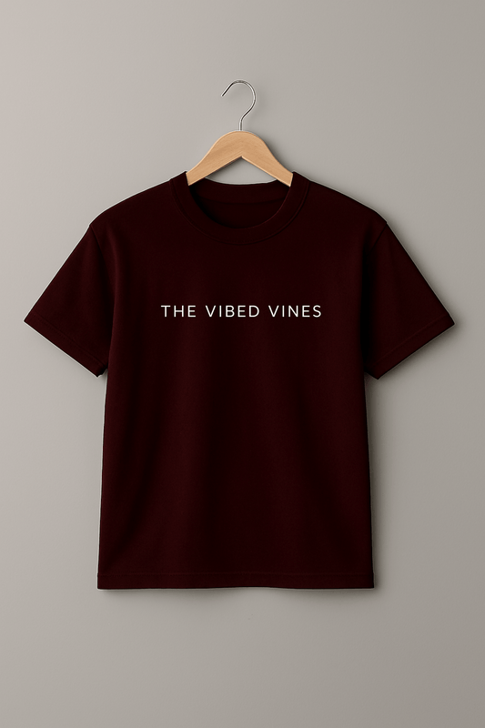 “Play High” Maroon Tee – Retro Rage, Back Printed