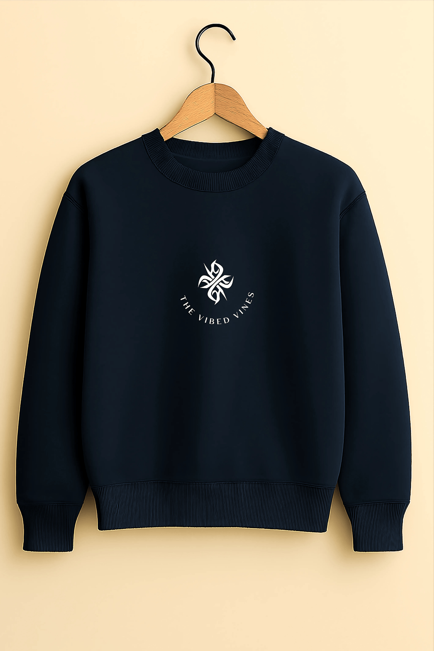 Navy Blue Oversized Anime Legends Sweatshirt – Unisex Streetwear by The Vibed Vines
