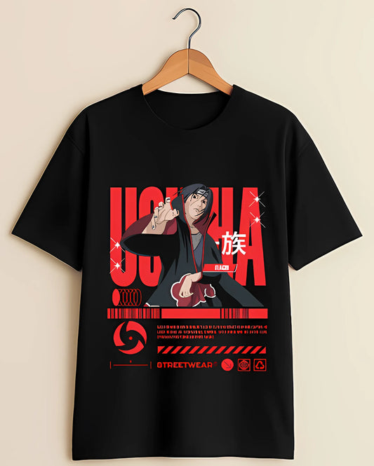 Uchiha Itachi Oversized Graphic T-shirt