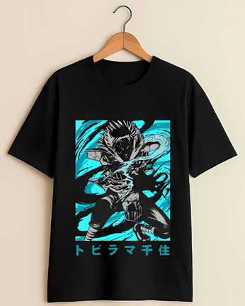 Tobirama Senju Dynamic Action Graphic T-Shirt