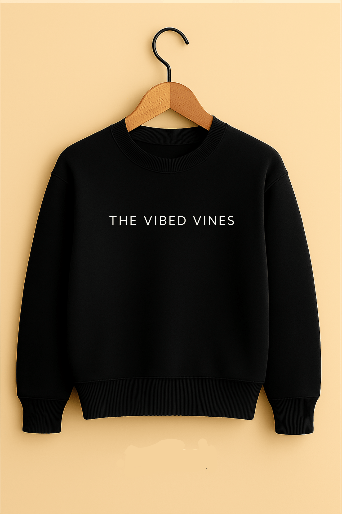 Black Oversized Chinese Dragon Sweatshirt – Unisex Streetwear by The Vibed Vines