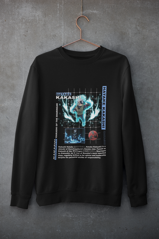 Naruto “Lightning Copy” Oversized Sweatshirt – Kakashi Edition